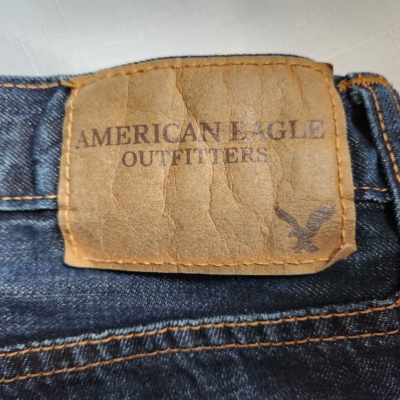 American Eagle Original Straight Leg Dark Indigo Jean Women (26/28) - Picture 11 of 16